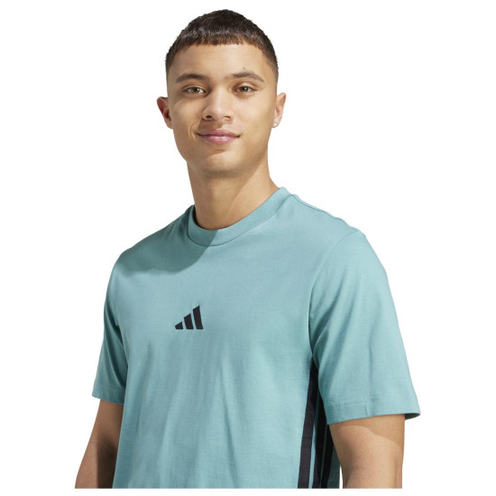 Adidas Ανδρική κοντομάνικη μπλούζα Essentials 3-Stripes Single Jersey Tee